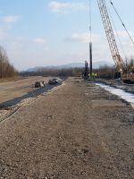Akkumulationsbecken für das Wasserkraftwerk Brežice