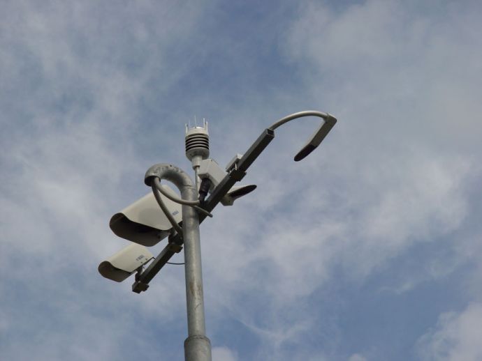 Road weather stations in different locations