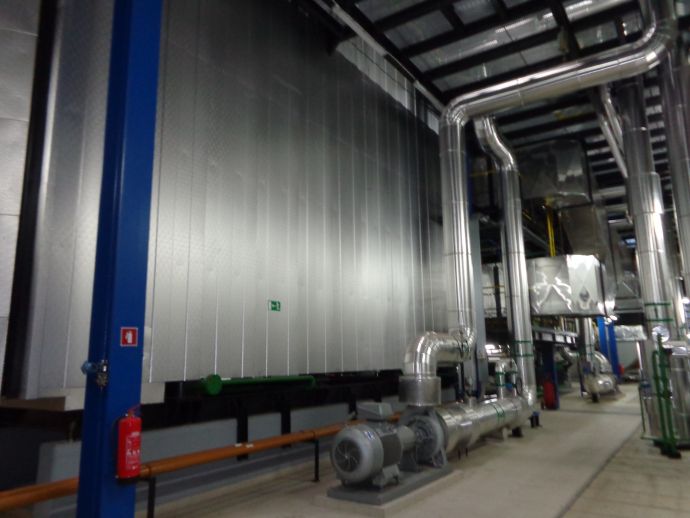 Hot water boilers GVL1 and GVL2,steam boiler BKG 1, the burners on the district heating boiler