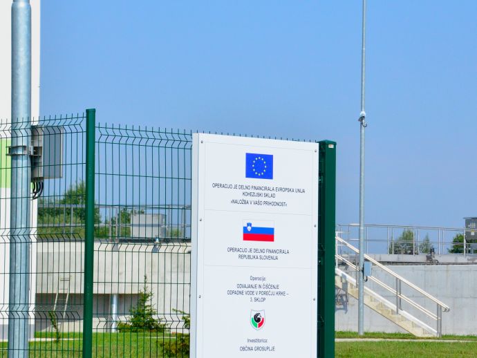 Water treatment plant in the Municipality of Grosuplje