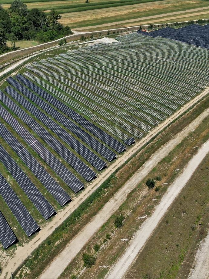 Photovoltaic power station for HPP Brežice